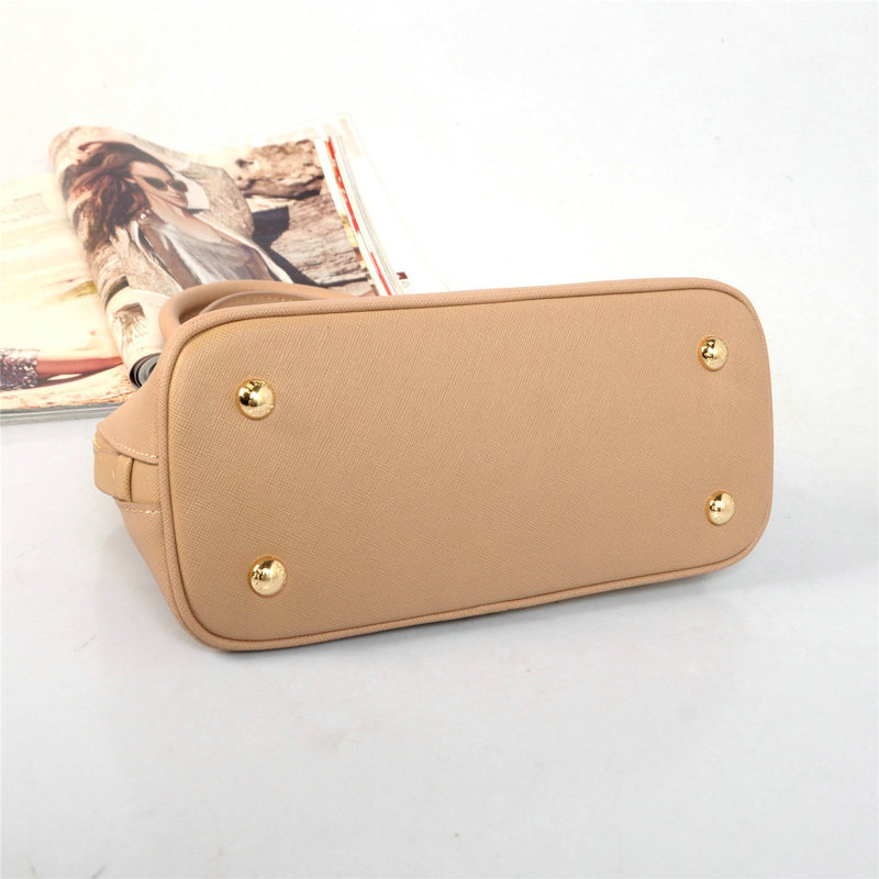 2014 Prada Saffiano Leather mini Two Handle Bag BN0826 apricot for sale - Click Image to Close